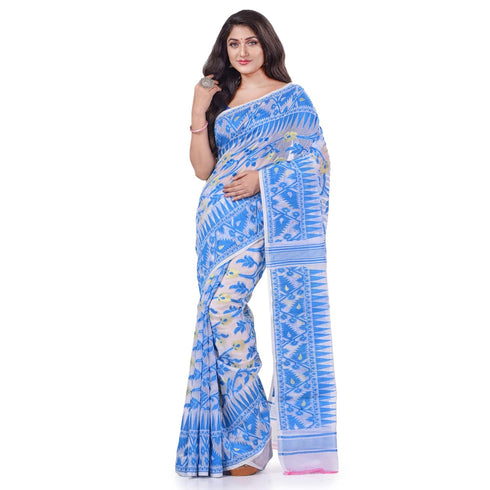 Vasthrlay Db Vasthrlay Jamdani Db281119jamdani2 Blue