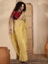 Vasthrlay Shimmer Embroidery Pista Saree