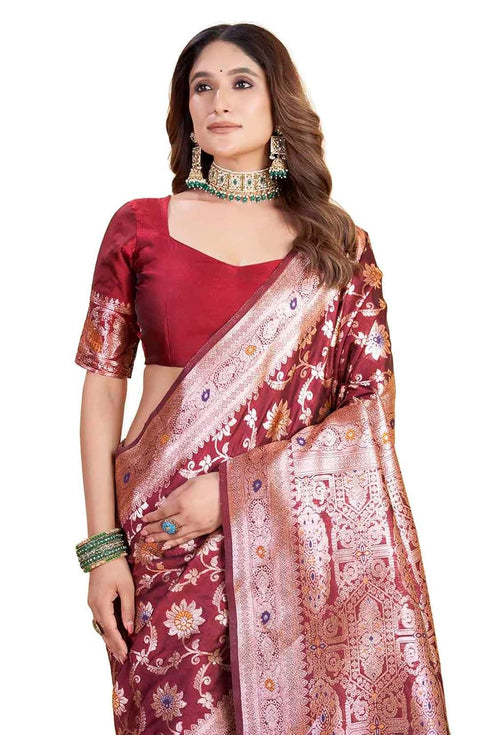 Vsathrlay Kanjivaram Banarasi Festival Wedding Ethnic Wear