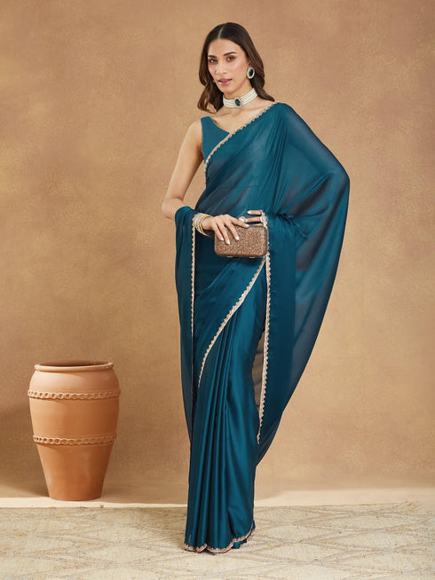 Vasthrlay Border Unstitched Saree