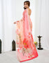 Vasthrlay Unstitched Readymade Traditional Pink Saree