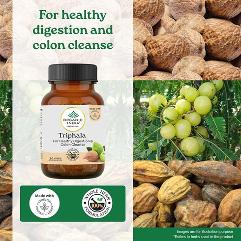 Organic India Triphala Veg Capsule bottle