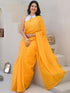 Vasthrlay Womens Printed Unstitched Peach Saree