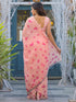 Vasthrlay Printed White Saree