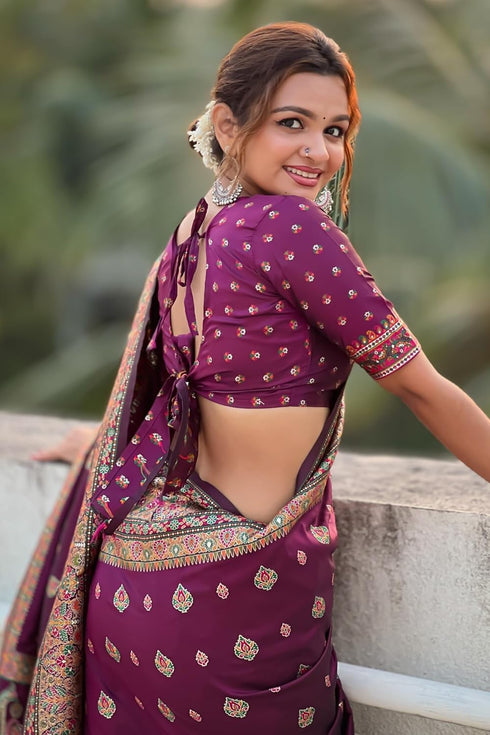 Vasthrlay Kanjivaram Unstitched Blouse Ethnic Wear