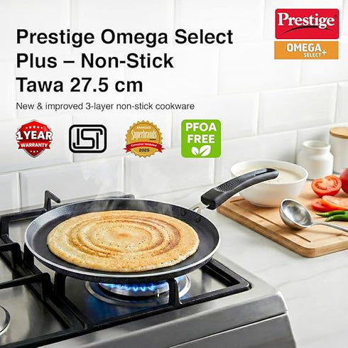 Prestige Omega Select Plus Aluminium Non-Stick Omni Tawa