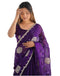 Vasthrlay Sequence Embroidery Unstitched Red Saree