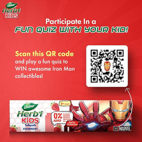 Dabur Herb'l Kids Iron Man Toothpaste