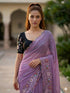 Vasthrlay Yellow Unstitched Saree