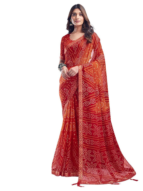 Vasthrlay Bandhani Unstitched 3728s2630n Deep Magenta1
