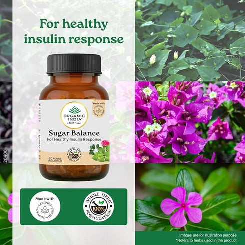 Organic India Sugar Balance Veg Capsules