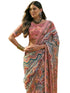 Vasthrlay Georgette Light Turquoise Saree