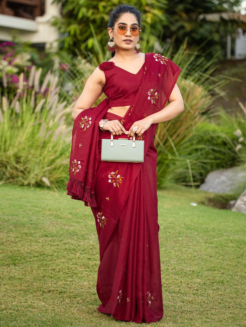 Vasthrlay Embroidered Unstitched Rt Ethnic Wear