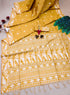 Vasthrlay Tussar Kalamkari Geometric Design Thread
