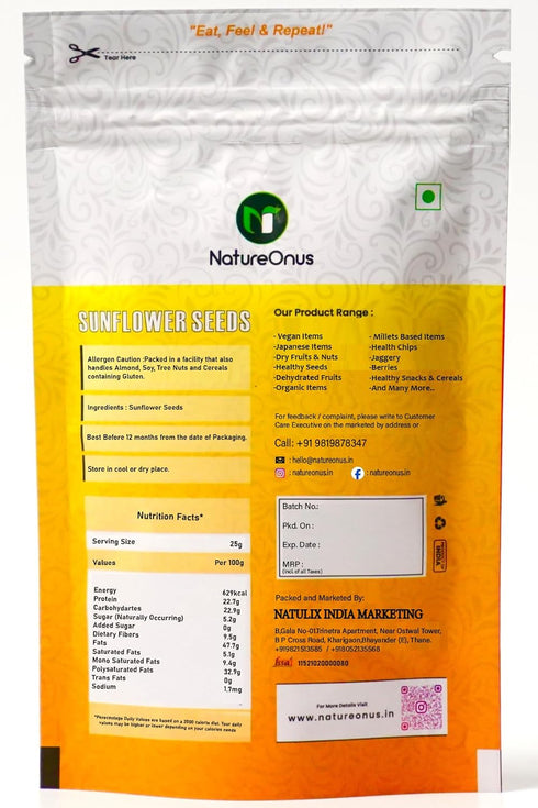 NatureOnus All Raw Seeds Combo Pack