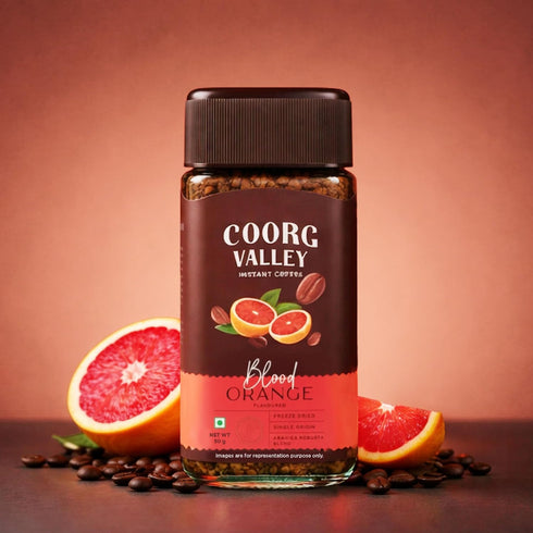 Coorg Valley Blood Orange Flavoured Instant Coffee 50g