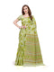 Vasthrlay Cotton Printed Mulmul Cream Saree