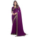 Vasthrlay Georgette Boarder Unstitched Red Saree