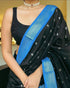 Vasthrlay Black Kanjivaram Traditional Saree