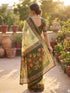 Vasthrlay Printed Lemon Yellow1 Yellow Saree