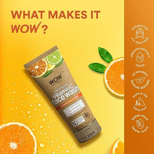 WOW Skin Science Vitamin C Face Wash In Paper Tube