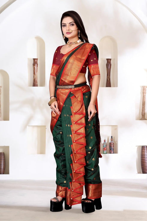 Vasthrlay Paithani Maharashtrian Contrast Traditional