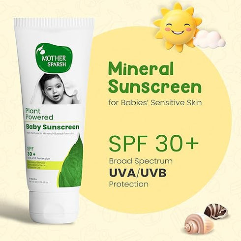 Mother Sparsh Plant Powered Baby Skin Sunscreen Lotion