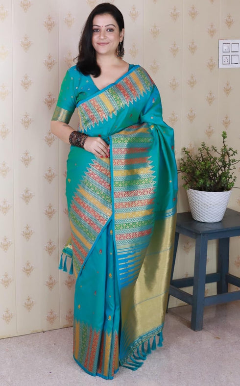 Vasthrlay Kanjivaram Handloom Kashmiri Ethnic Wear