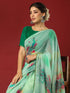 Vasthrlay Georgette Printed Unstitched Maroon Saree