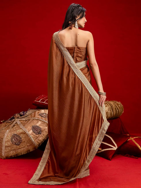 Vasthrlay Chinnon Dusty Saree