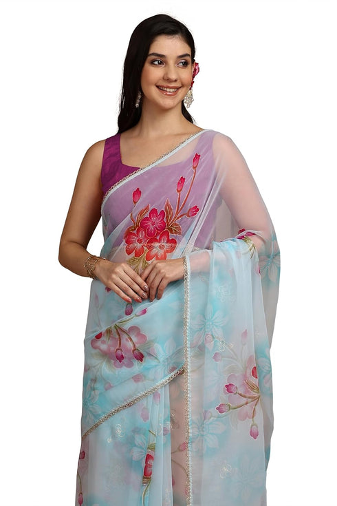 Vasthrlay Fashion Georgette Printed Ethnic Wear