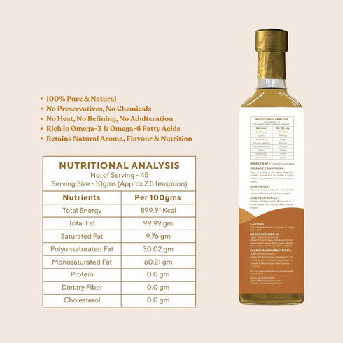 Adya Woodpressed Yellow Mustard Oil