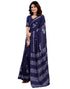 Vasthrlay Womens Printed Unstitched Dark Green Saree