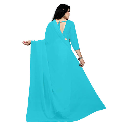 Vasthrlay Georgette Unstitched Saree