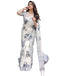 Vasthrlay Womens Printed Off-White And Black Saree With Unstitched Blouse Piece