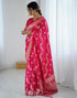 Vasthrlay Banarasi Weaving Unstitched Blue Saree