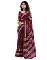 Vasthrlay Womens Printed Unstitched Dark Green Saree