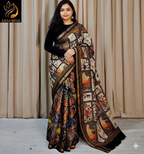 Vasthrlay Printed Traditional Cultural Lightweight