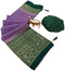 Vasthrlay Georgette Contrast Darkblue