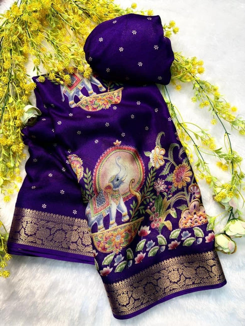 Vasthrlay Cotton Printed Designer Unstitched