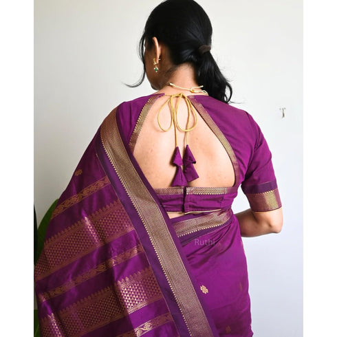 Vasthrlay Kanjivaram Tassels Saree