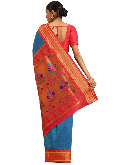 Vasthrlay Chandrakor Orange Saree