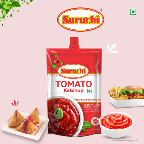 Suruchi Tomoto Ketchup 425g Pure & Natural Red Tomato