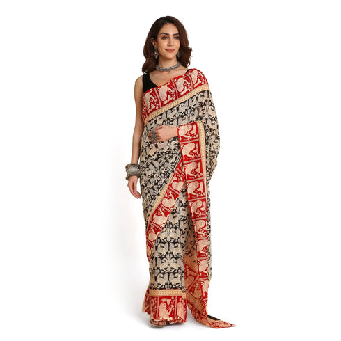 Vasthrlay Lightweight Breathable Traditional Printed Saree