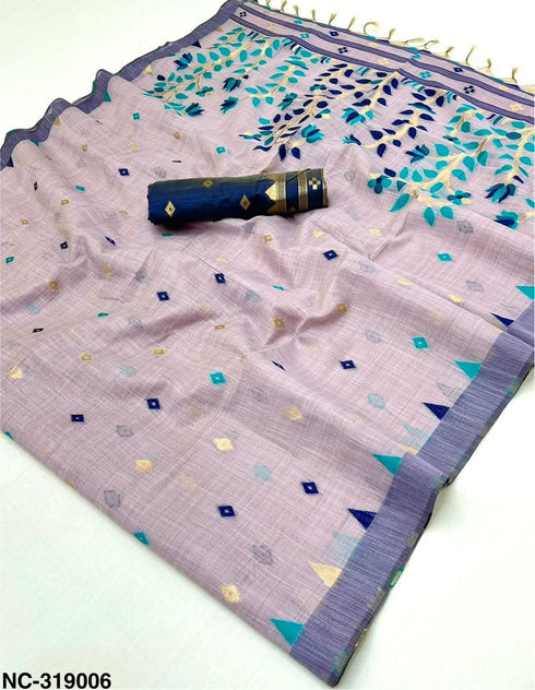 Vasthrlay Jamdani Lavendar