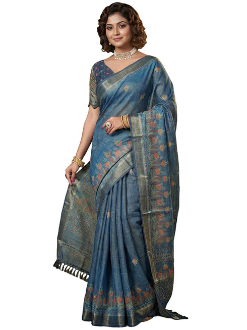 Vasthrlay Printed Handloom Unstitched Traditional Ethnic Wear
