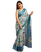 Vasthrlay Printed Jacquard Unstitched Rama Green Saree