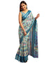 Vasthrlay Printed Jacquard Unstitched Rama Green Saree