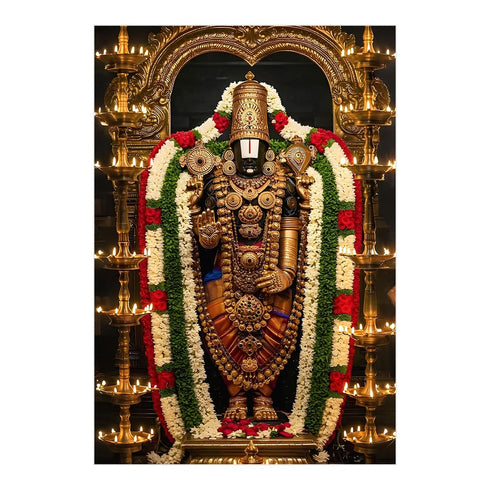 ELTASS Tirupati Balaji Wall Sticker for Home