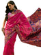 Vasthrlay Womens Weaving Rani Pink Saree With Unstitched Blouse Piece